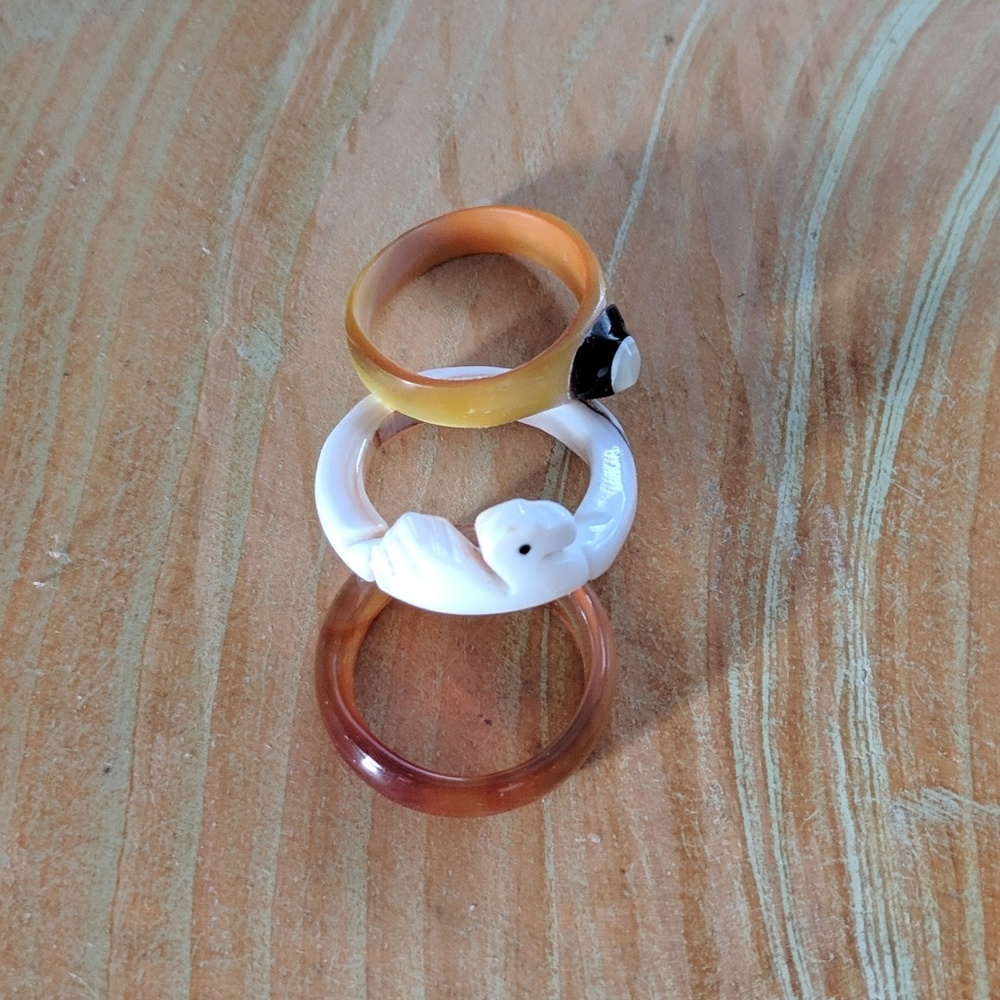 BUNDLE 3 for $20 3 shell rings size 7